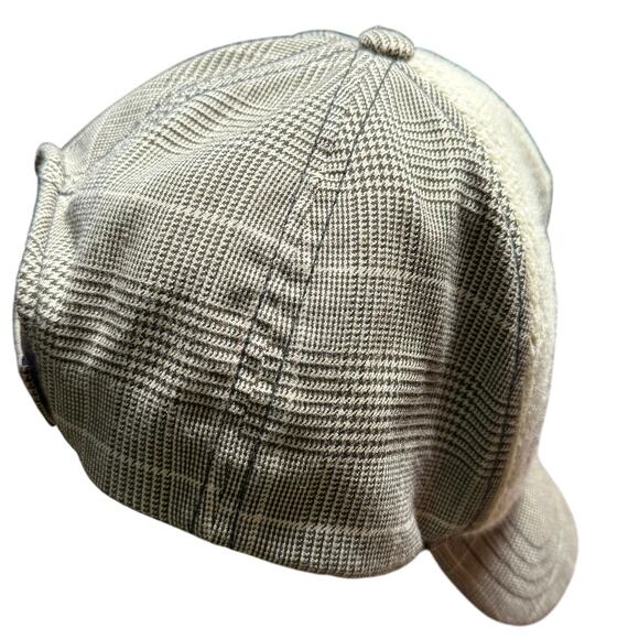VTG Gap Flannel Woven Deer Ball Cap Brown Plaid Winter Vintage Holiday Country - Picture 4 of 7